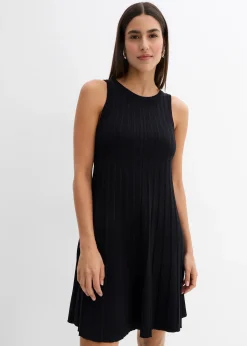 Robe trapèze en maille de viscose mélangée