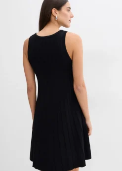Robe trapèze en maille de viscose mélangée