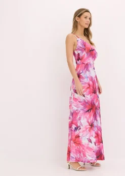 Robe une épaule en crêpe texturé