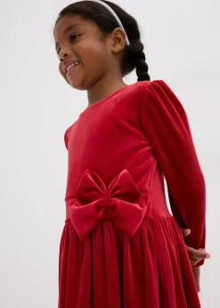 Robe évasée en velours