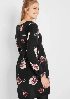 Robe-blouse de grossesse et d'allaitement en viscose fluide