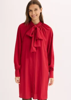 Robe-chemise à col lavallière