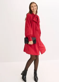 Robe-chemise à col lavallière