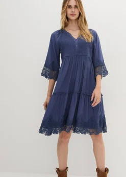 Robe-chemise à dentelle