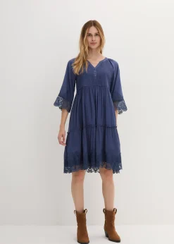 Robe-chemise à dentelle