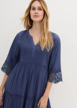 Robe-chemise à dentelle
