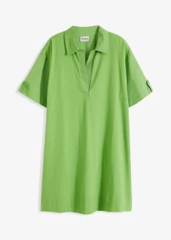 Robe-chemise en coton extensible