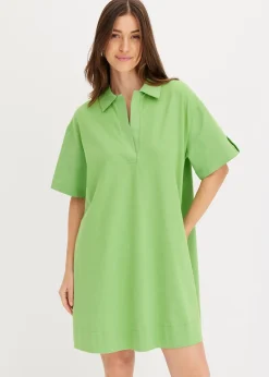 Robe-chemise en coton extensible