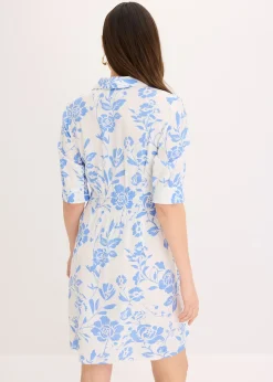 Robe-chemise en viscose fluide