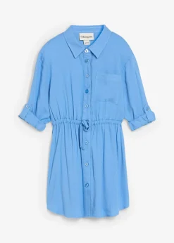 Robe-chemise en viscose fluide