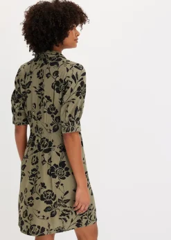 Robe-chemise en viscose fluide