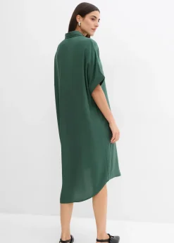 Robe-chemise fluide en viscose fine