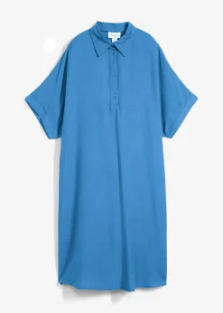 Robe-chemise fluide en viscose fine