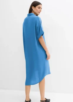Robe-chemise fluide en viscose fine