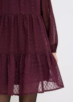 Robe-tunique en voile plumetis irisé