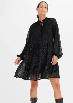 Robe-tunique en voile plumetis irisé