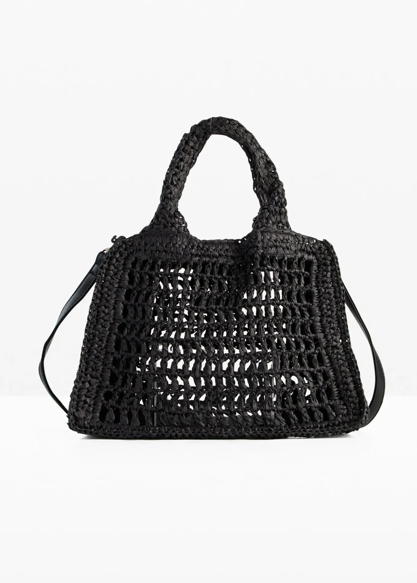 Sac à bandoulière aspect paille