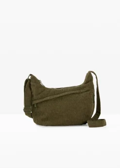 Sac à bandoulière en velours côtelé