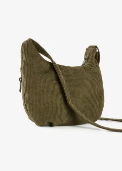 Sac à bandoulière en velours côtelé