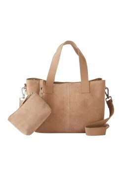 Sac à main en cuir velours