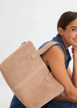 Sac à main en cuir velours
