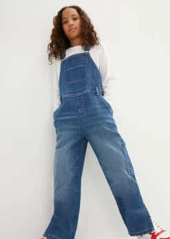 Salopette en jean, taille mi-haute
