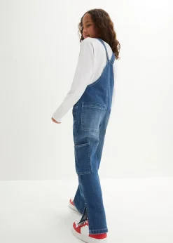 Salopette en jean, taille mi-haute