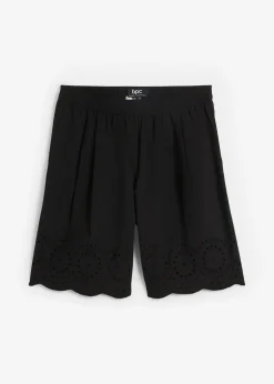Short 100% coton avec taille élastiquée