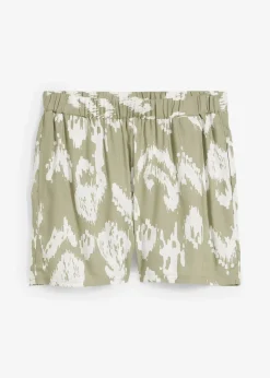 Short à taille élastiquée en viscose