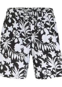 Short ample en viscose avec taille haute élastiquée