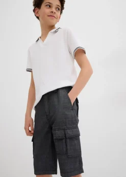 Short cargo long en chambray, Regular