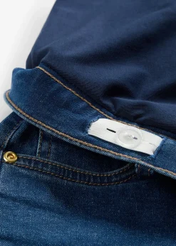 Short de grossesse en coton denim extensible
