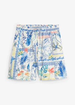 Short en coton et soie
