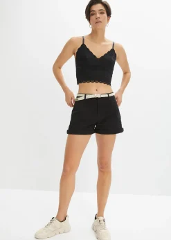 Short en coton extensible