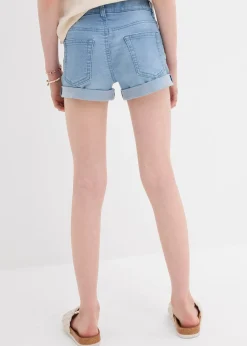 Short en jean, taille mi-haute