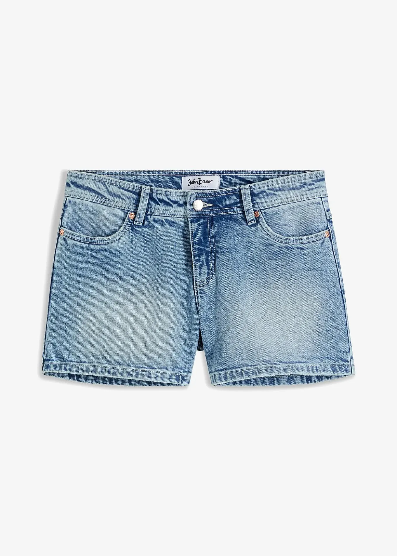 Short en jean, taille mi-haute
