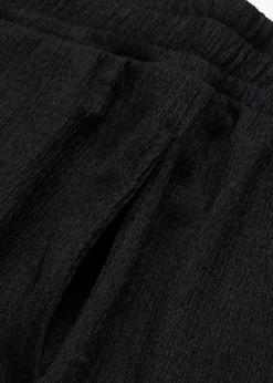 Short en jersey texturé à taille haute élastiquée