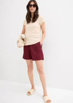 Short en lin mélangé