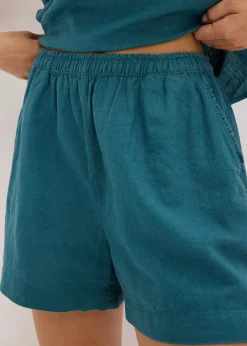 Short en lin mélangé