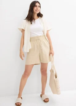 Short en lin mélangé