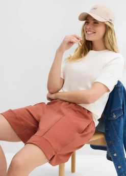 Short en molleton de coton mélangé