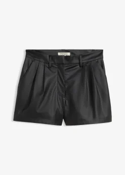Short en tissu enduit