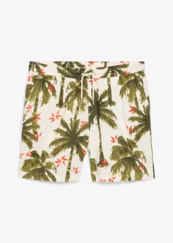 Short en viscose à taille élastiquée, loose