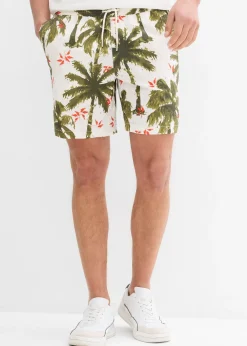 Short en viscose à taille élastiquée, loose