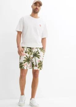 Short en viscose à taille élastiquée, loose
