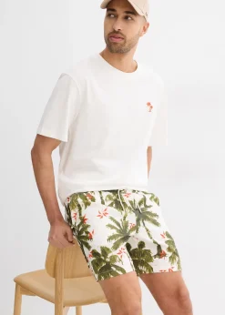Short en viscose à taille élastiquée, loose