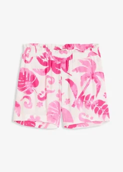 Short en viscose texturée