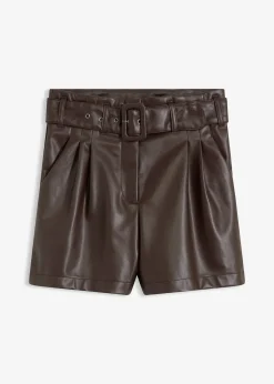 Short enduit avec ceinture
