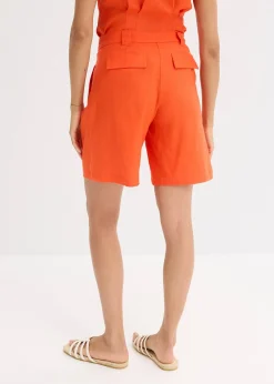 Short léger en lin mélangé