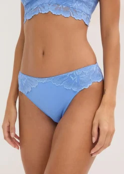 Slip à dentelle florale